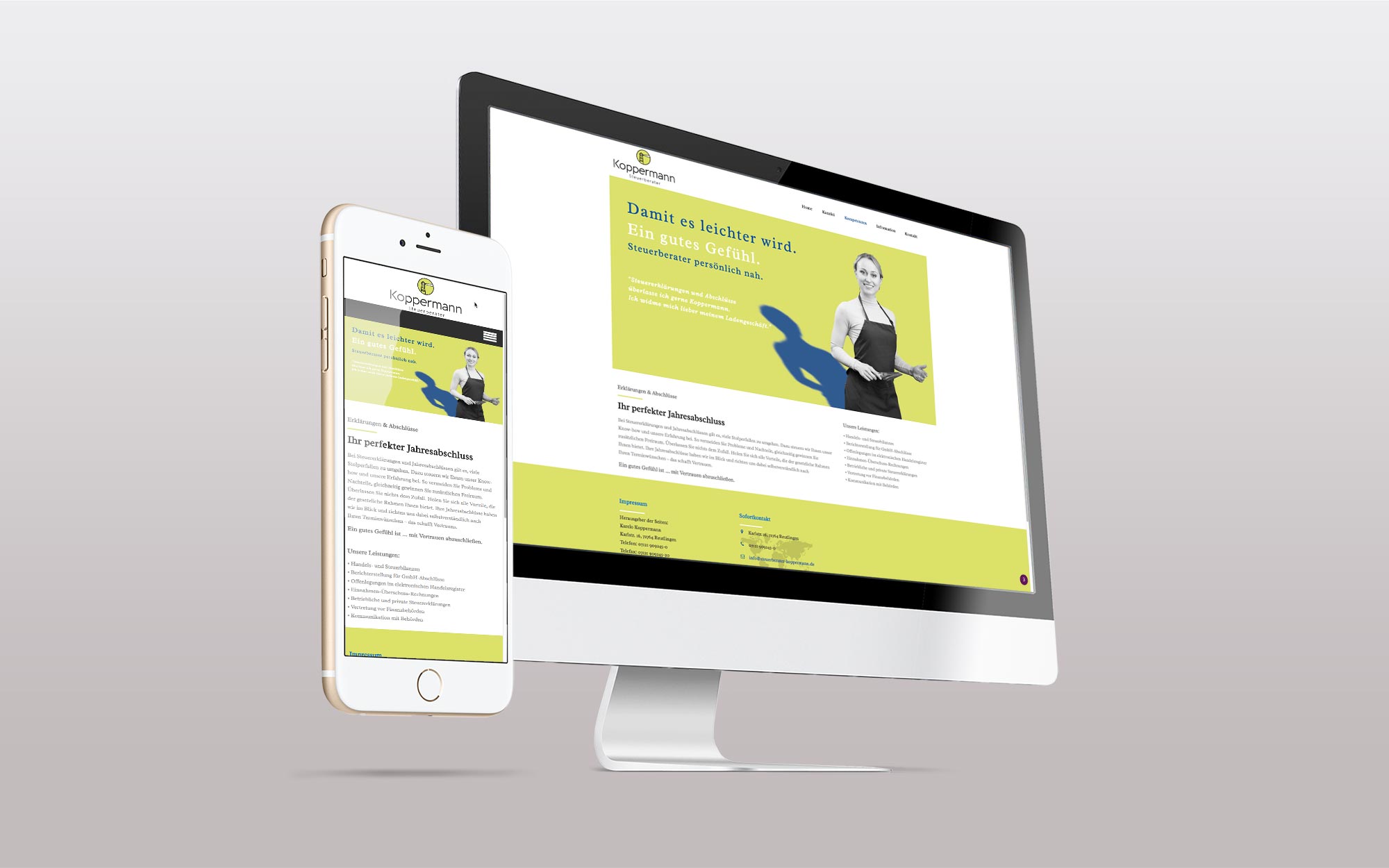 Portfolio Webdesign und Corporate Idendity für Koppermann1