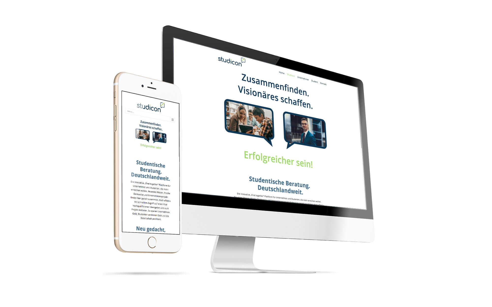 Startup Unternehmen Studicon - neues Webdesign