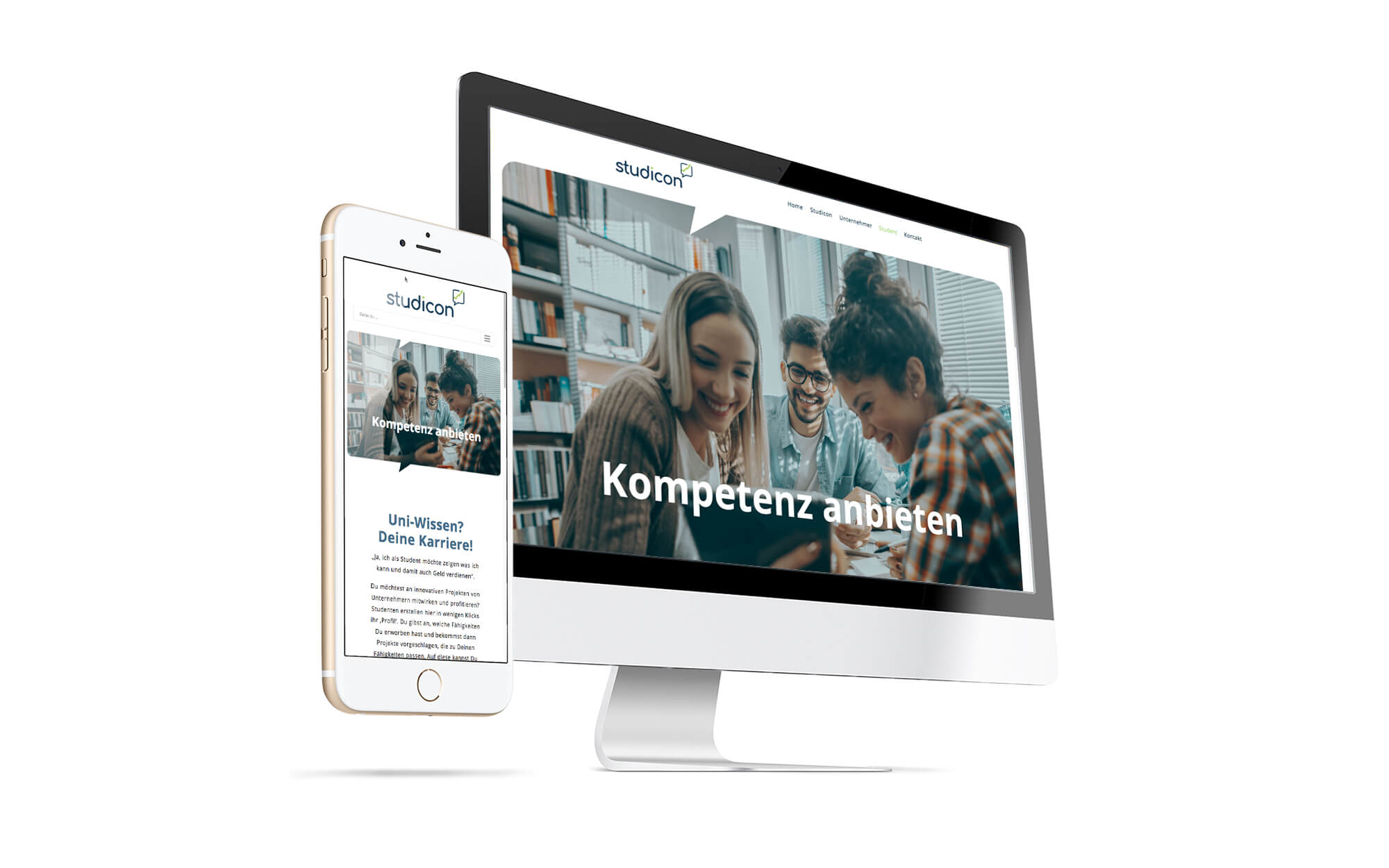 Startup Unternehmen Studicon - neues Webdesign