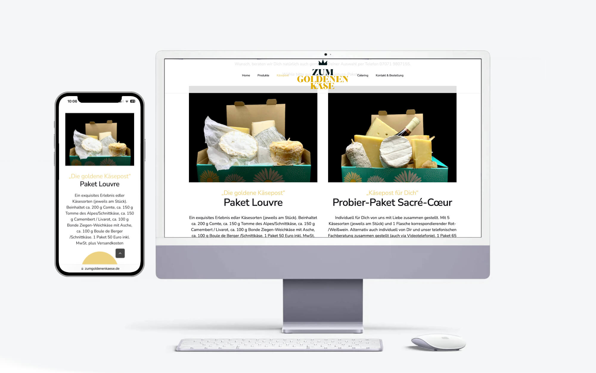 Markenauftritt im Einzelhandel Web Zum Goldenen Käse